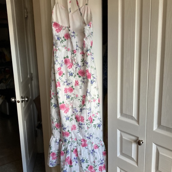 NWOT Cottagecore Schiffy Eyelet White w Pink Floral Print Sundress … - Picture 12 of 12